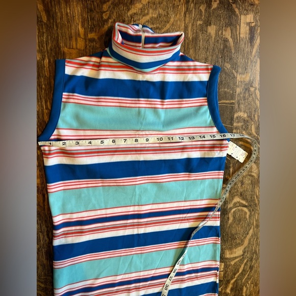 NWT Vintage Polyester Striped Top - Picture 9 of 9